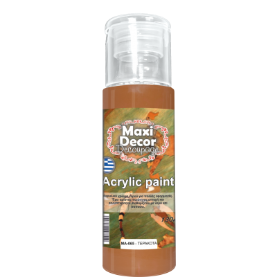 Ακρυλικό Χρώμα 130ml Maxi Decor Τερακότα MA065_MA065130